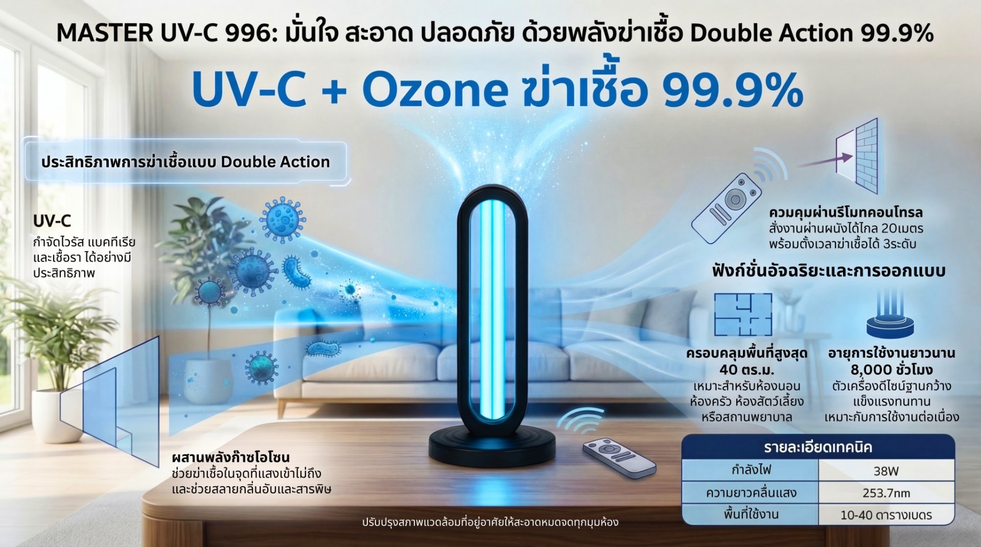 เครื่อง UVC ขนาดเล็ก