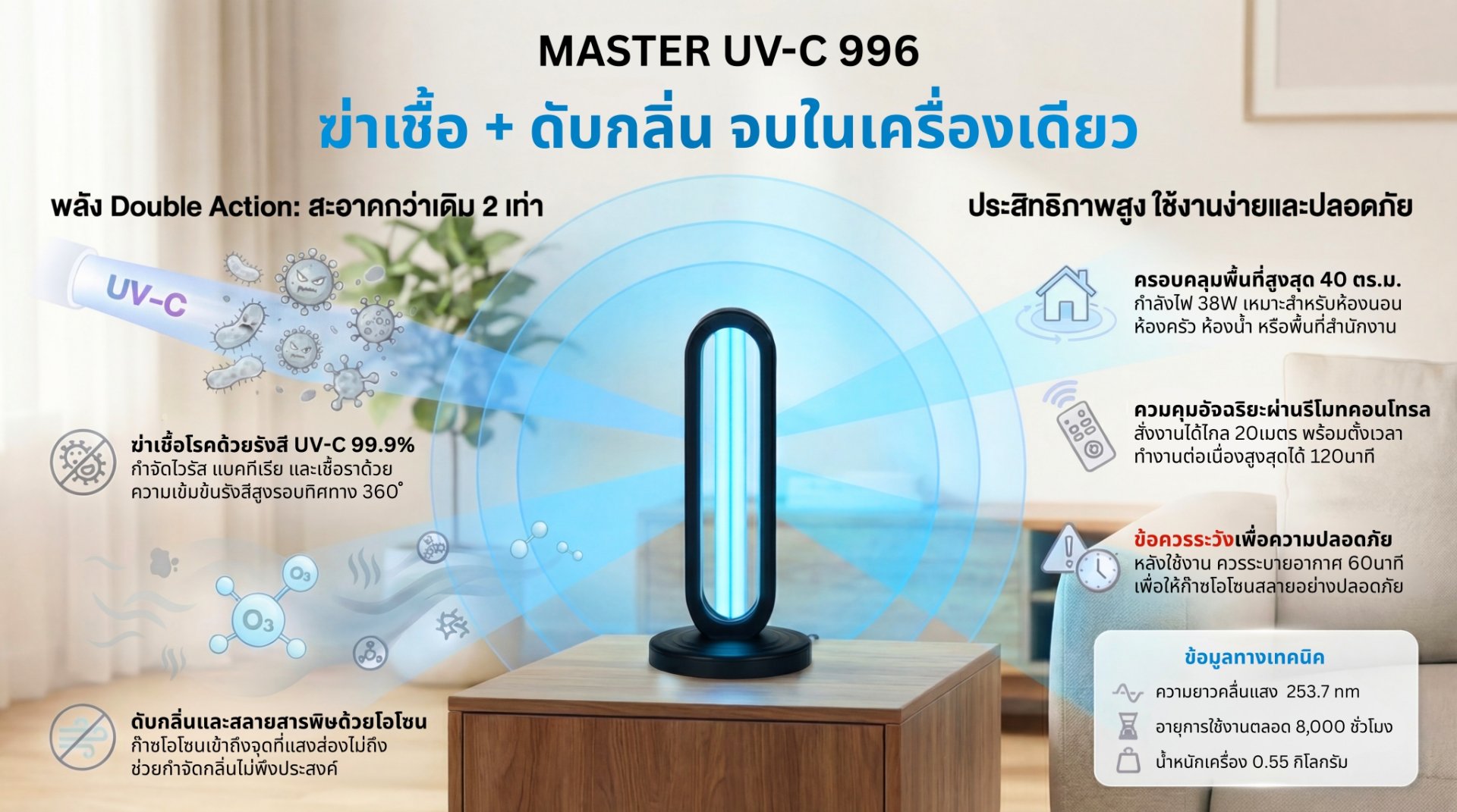 เครื่อง UVC ขนาดเล็ก