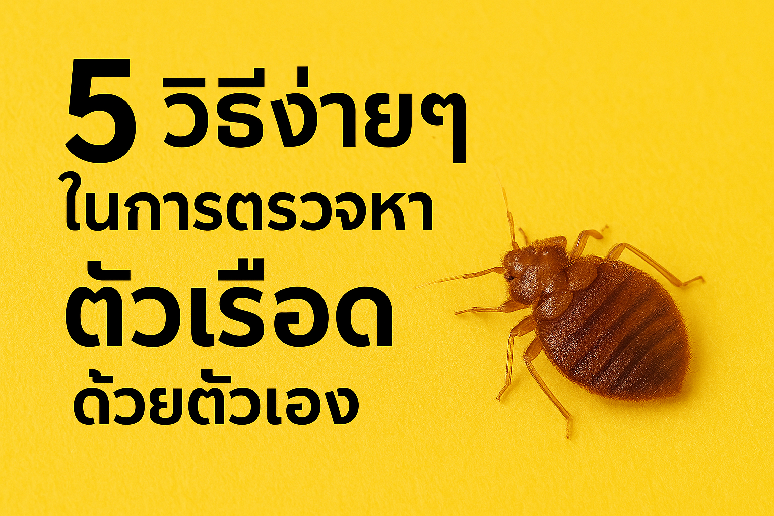 5 วิธีง่ายๆ ในการตรวจหา ตัวเรือด ด้วยตัวเอง ก่อนลามทั่วบ้าน