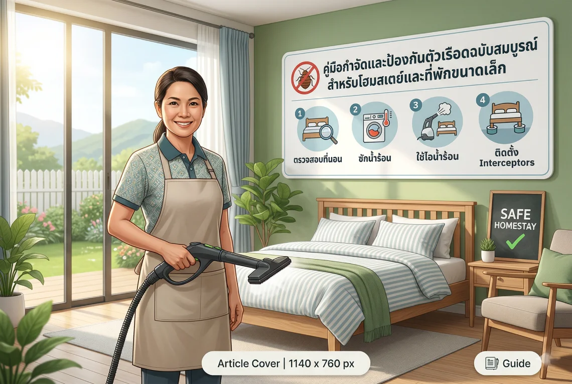 คู่มือกำจัดและป้องกันตัวเรือดฉบับสมบูรณ์