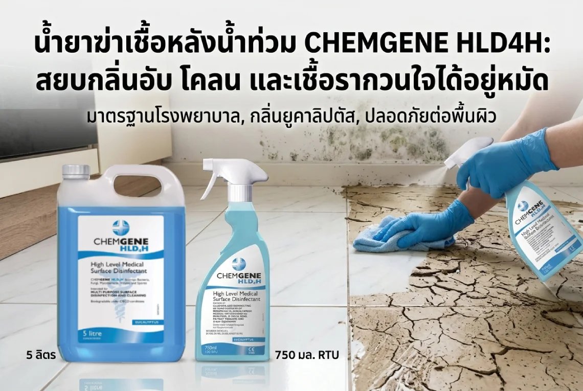 น้ำยาฆ่าเชื้อหลังน้ำท่วม