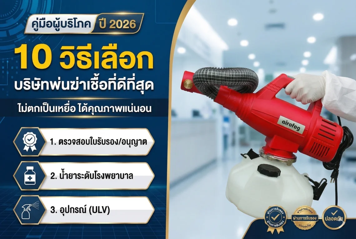 10 วิธีเลือกบริษัทพ่นฆ่าเชื้อที่ดีที่สุด 