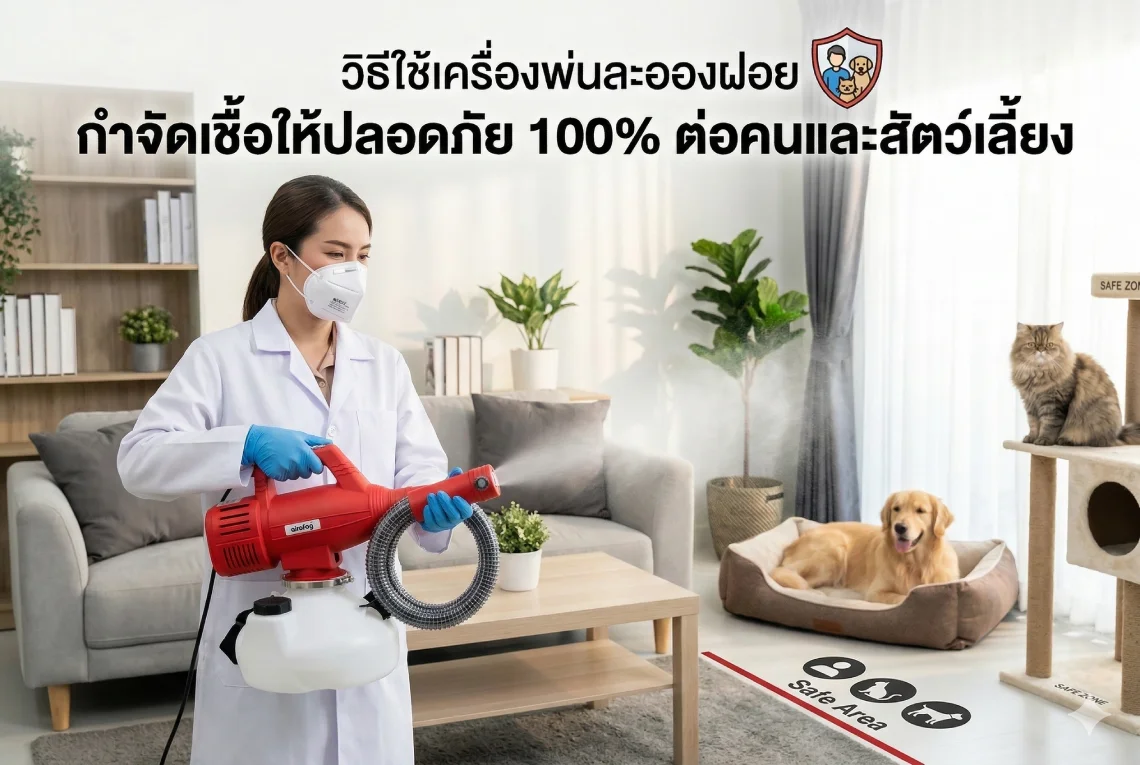 เครื่องพ่นละอองฝอยกำจัดเชื้อ 