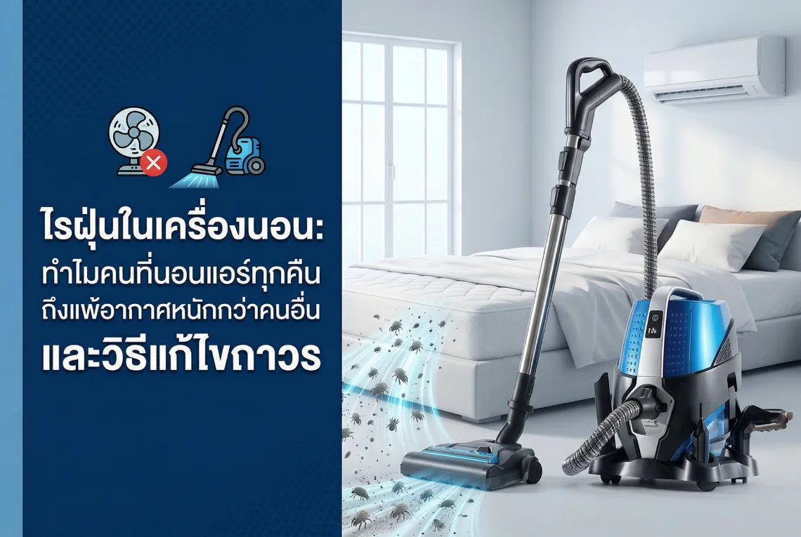 ไรฝุ่นในเครื่องนอน