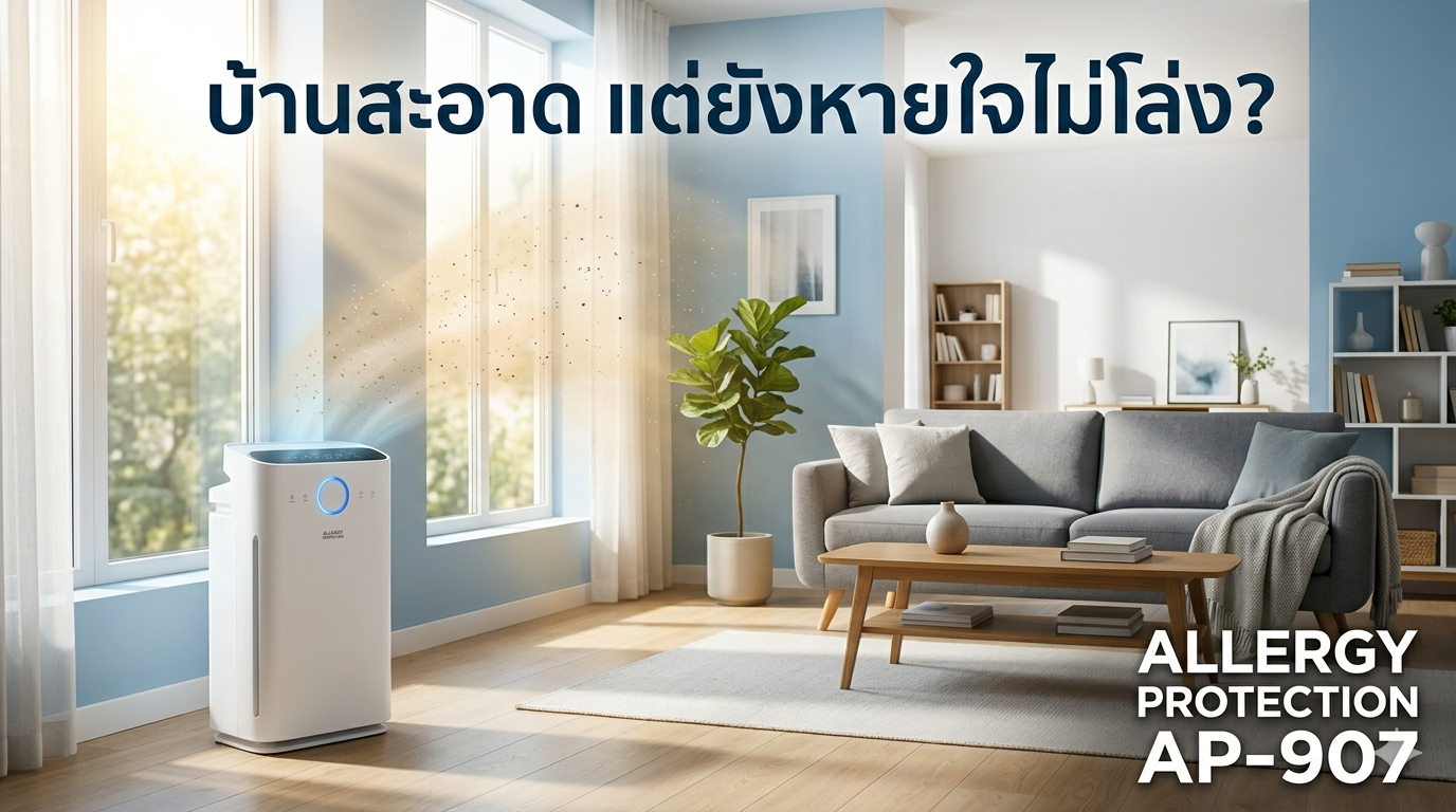 Clean Home But Still Can't Breathe Easy? PM2.5 and Invisible Allergens Solved by ALLERGY PROTECTION AP-907