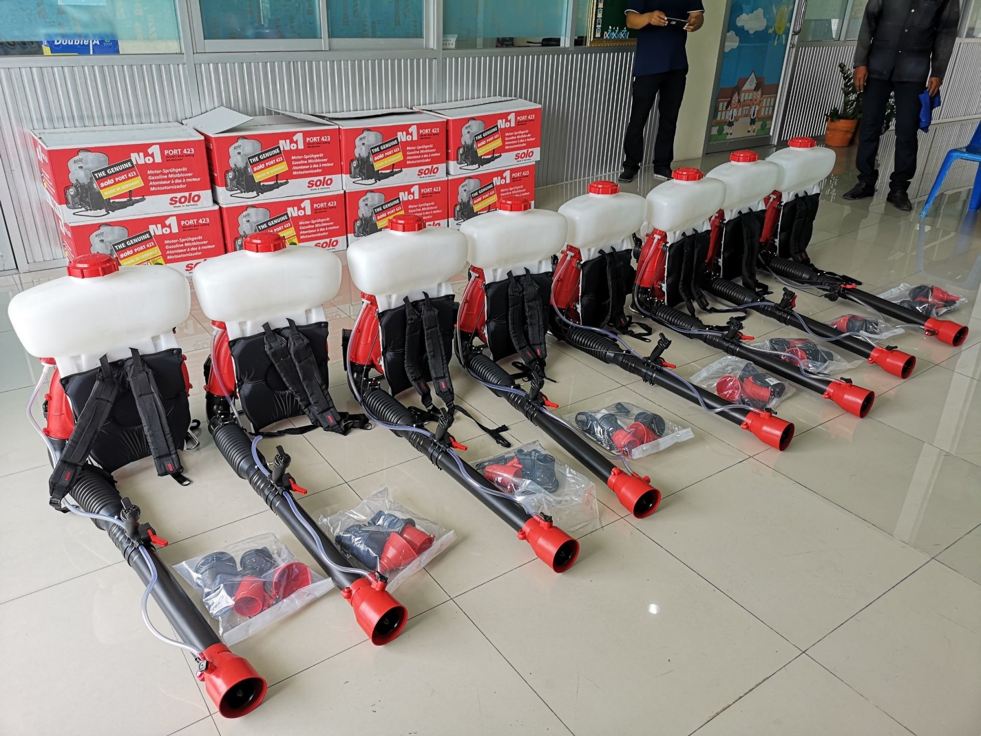 SOLO PORT 423 Backpack Mistblower for Factories: Post-Flood Disinfection in Phan Thong, Chonburi, 2026 (B.E. 2569)
