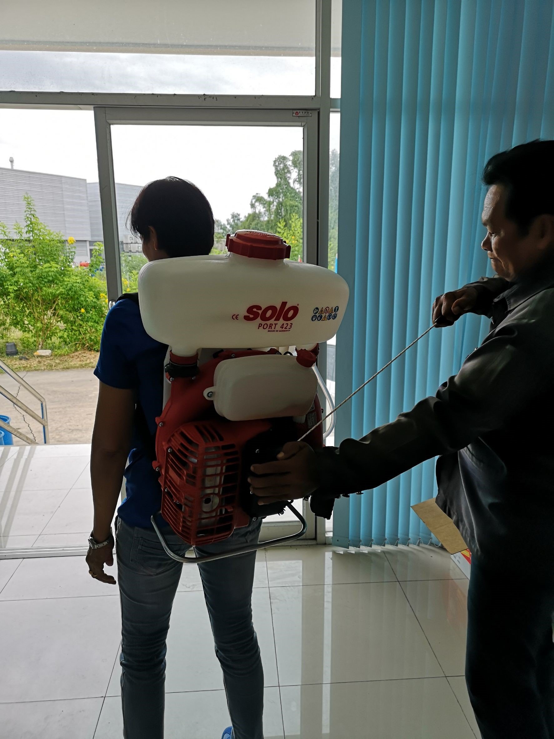 SOLO PORT 423 Backpack Mistblower for Fresh Markets and Open-Air Markets: Post-Flood Disinfection in Tha Ruea, Ayutthaya 2026 (B.E. 2569)