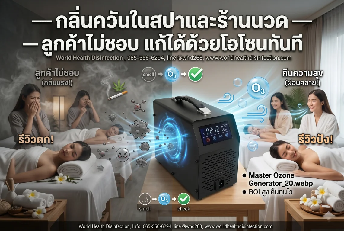 กลิ่นควันในสปาและร้านนวด