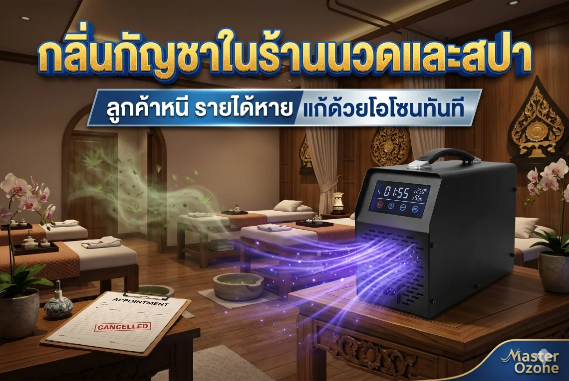 กลิ่นกัญชาในร้านนวดและสปา 