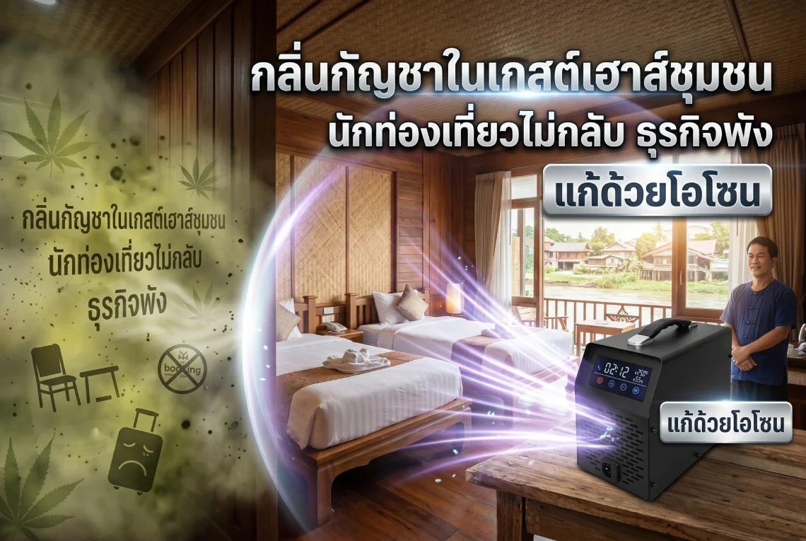 กลิ่นกัญชาในร้านนวดและสปา