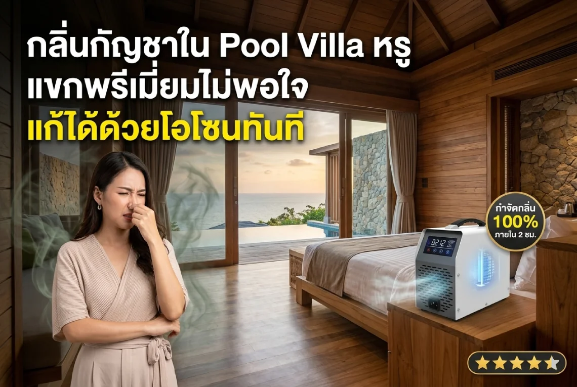 กลิ่นกัญชาใน Pool Villa 