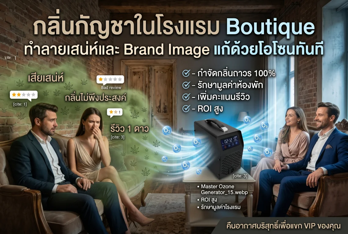 กลิ่นกัญชาในโรงแรม