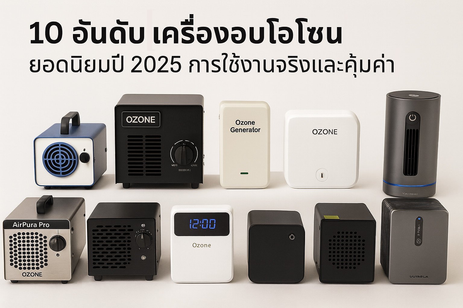 จัดอันดับเครื่องอบโอโซน