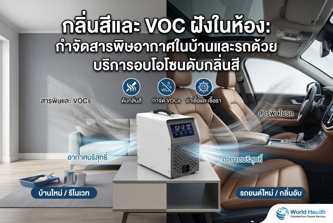 บริการอบโอโซนดับกลิ่นสี
