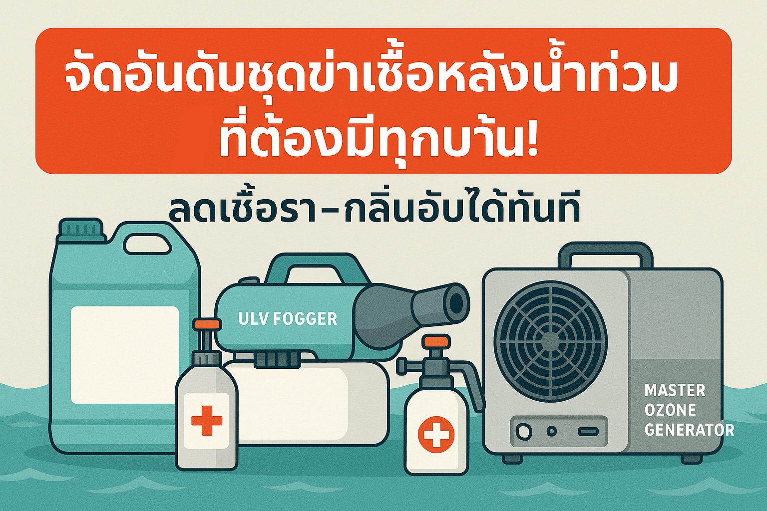 ชุดฆ่าเชื้อหลังน้ำท่วม