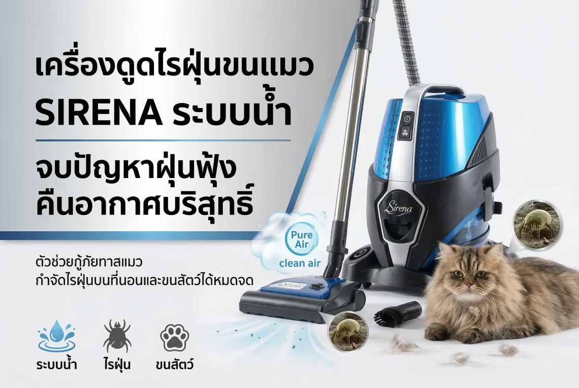 เครื่องดูดไรฝุ่นขนแมว