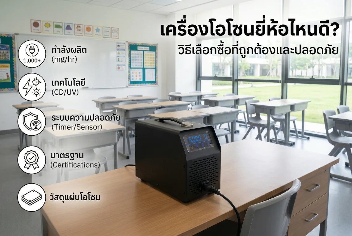 เครื่องโอโซนยี่ห้อไหนดี