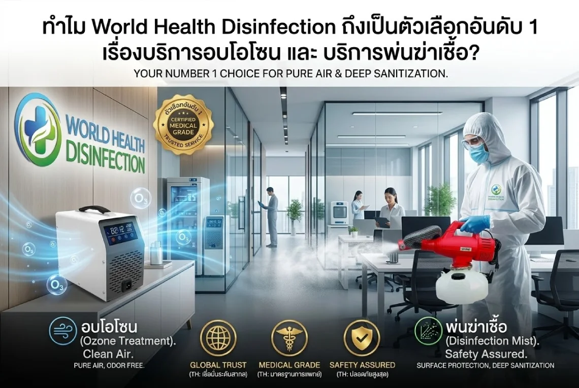 บริการอบโอโซน บริการพ่นฆ่าเชื้อ