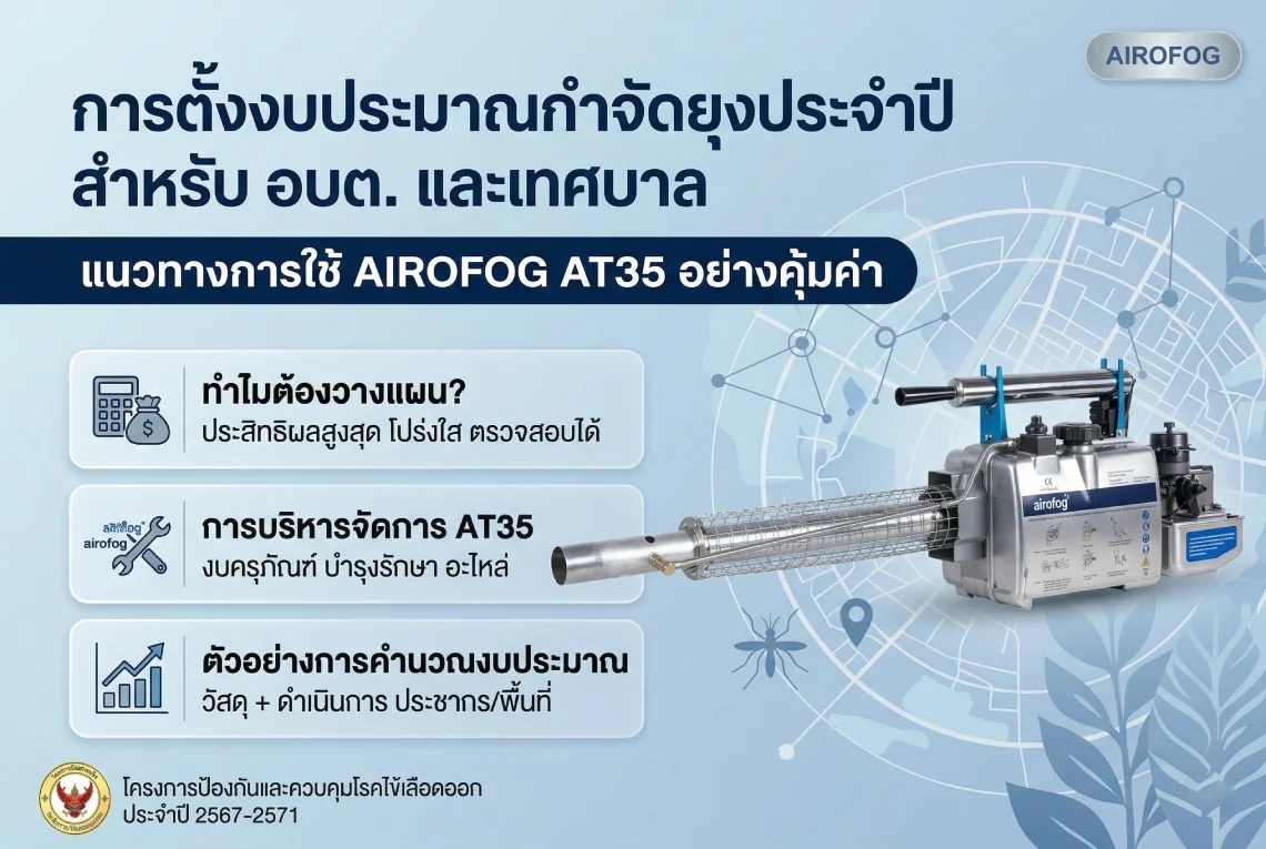 การตั้งงบประมาณกำจัดยุงประจำปี