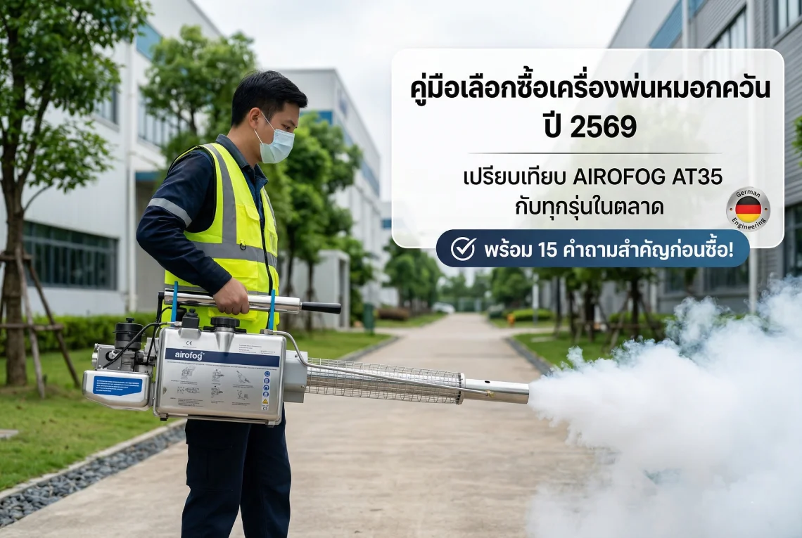 เปรียบเทียบเครื่องพ่นหมอกควัน 2569