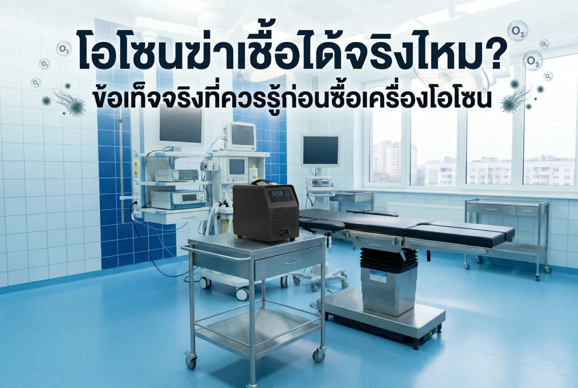 โอโซนฆ่าเชื้อได้จริงไหม