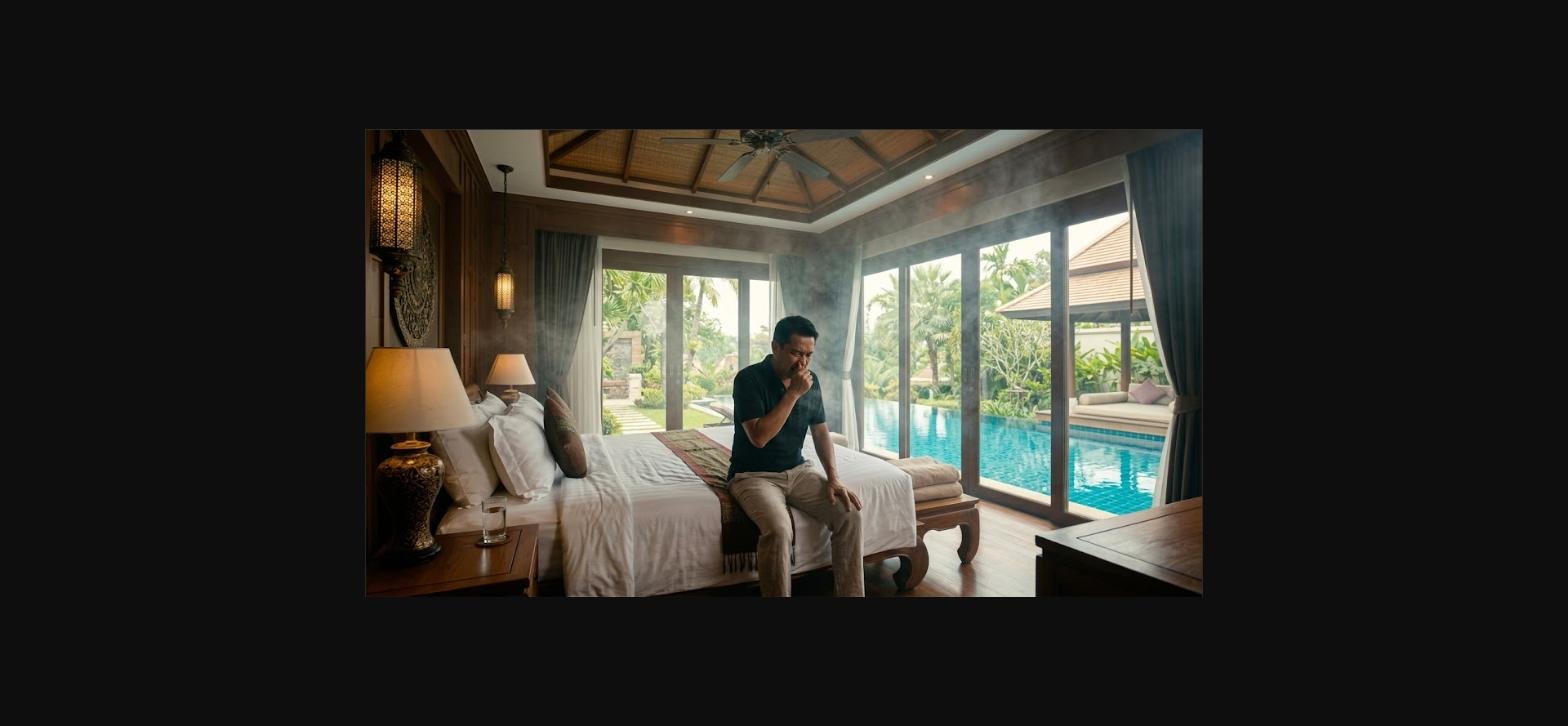 กลิ่นกัญชาใน Pool Villa หรู แขกพรีเมียมไม่พอใจ แก้ได้ด้วยโอโซนทันที