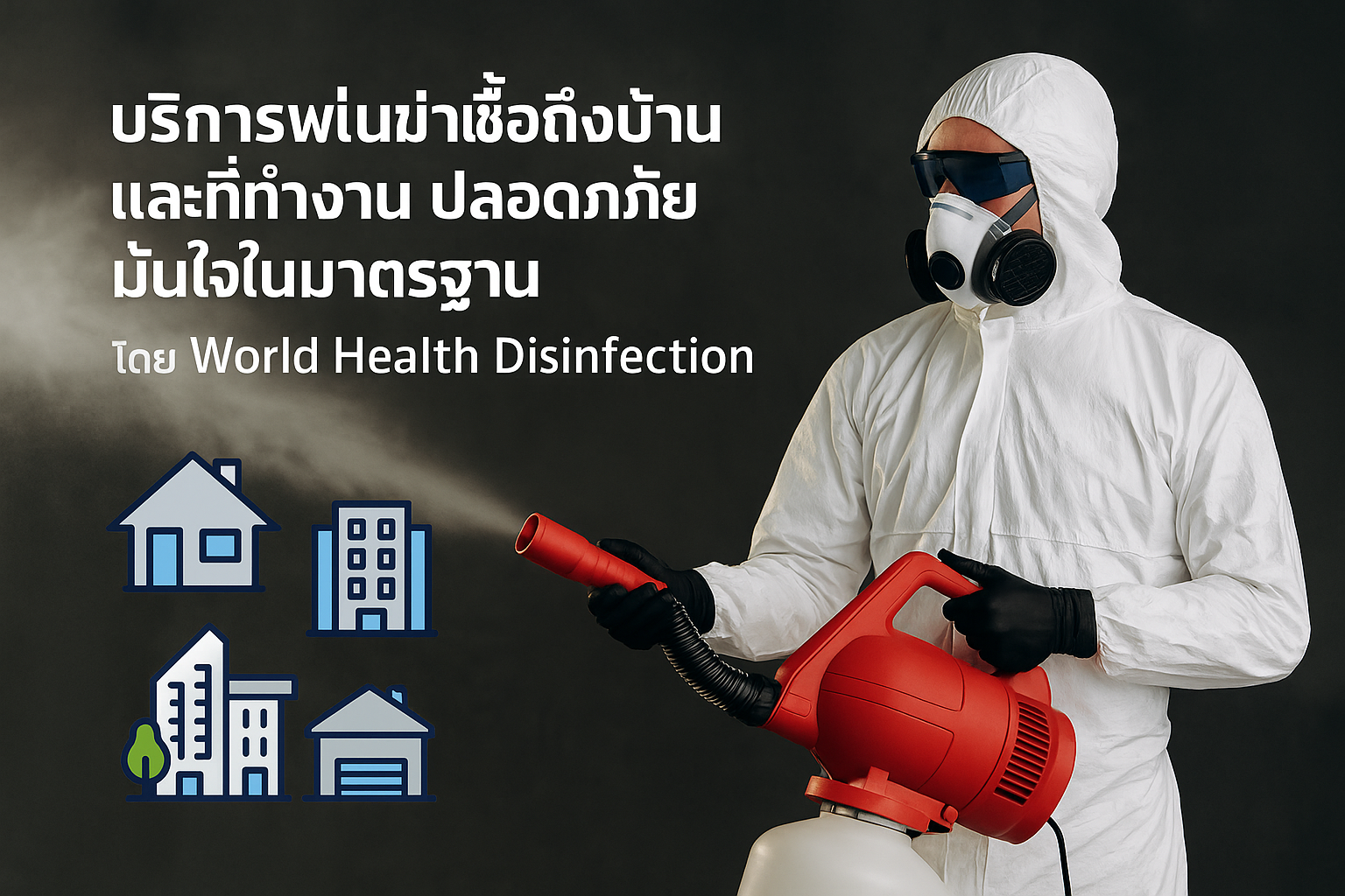 บริการพ่นฆ่าเชื้อถึงบ้านและที่ทำงาน