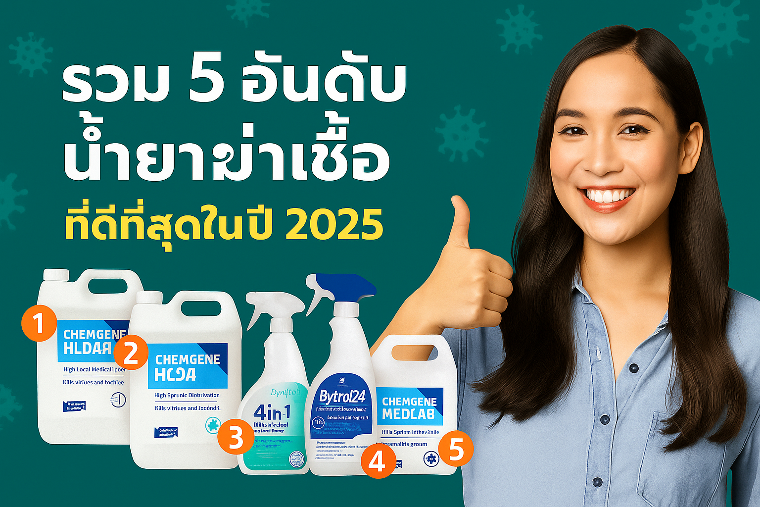 5อันดับ น้ำยาฆ่าเชื้อ ที่ดีที่สุดในปี 2025 5อันดับ น้ำยาฆ่าเชื้อ ที่ดีที่สุดในปี 2025