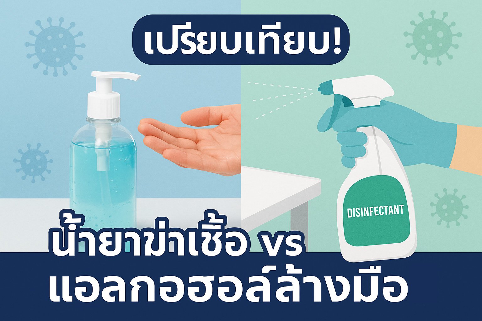 เปรียบเทียบน้ำยาฆ่าเชื้อ เปรียบเทียบน้ำยาฆ่าเชื้อ