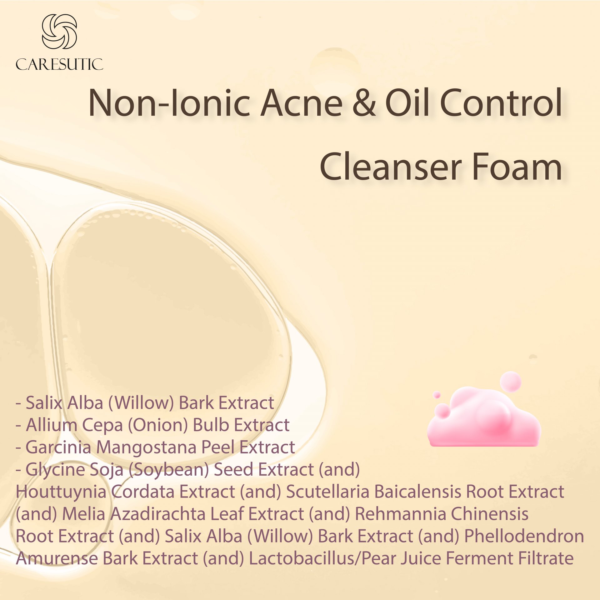 Non-Ionic Acne & Oil Control Cleanser Foam