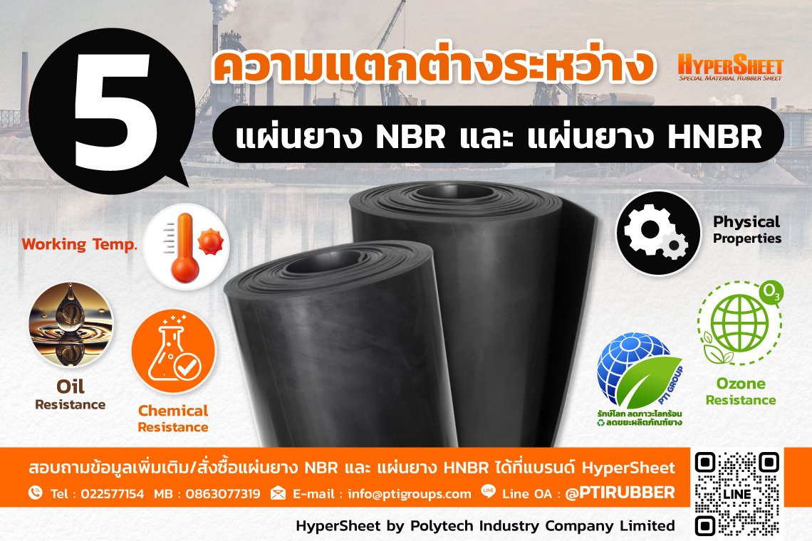 Let's explore the 5 key differences between NBR and HNBR rubber sheets.