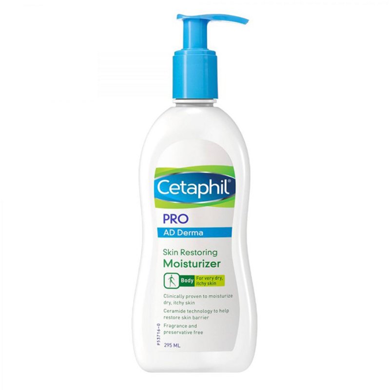 Cetaphil Pro AD Derma Skin Restoring Moisturizer สำหรับผิวคันและแห้งมาก 295ml. สูตรใหม่ (Cetaphil restoraderm)