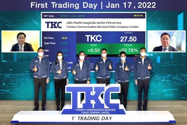 TKC หุ้น IPO ตัวแรกของปี กระแสแรง ปิด Hi เหนือจอง 66.67%