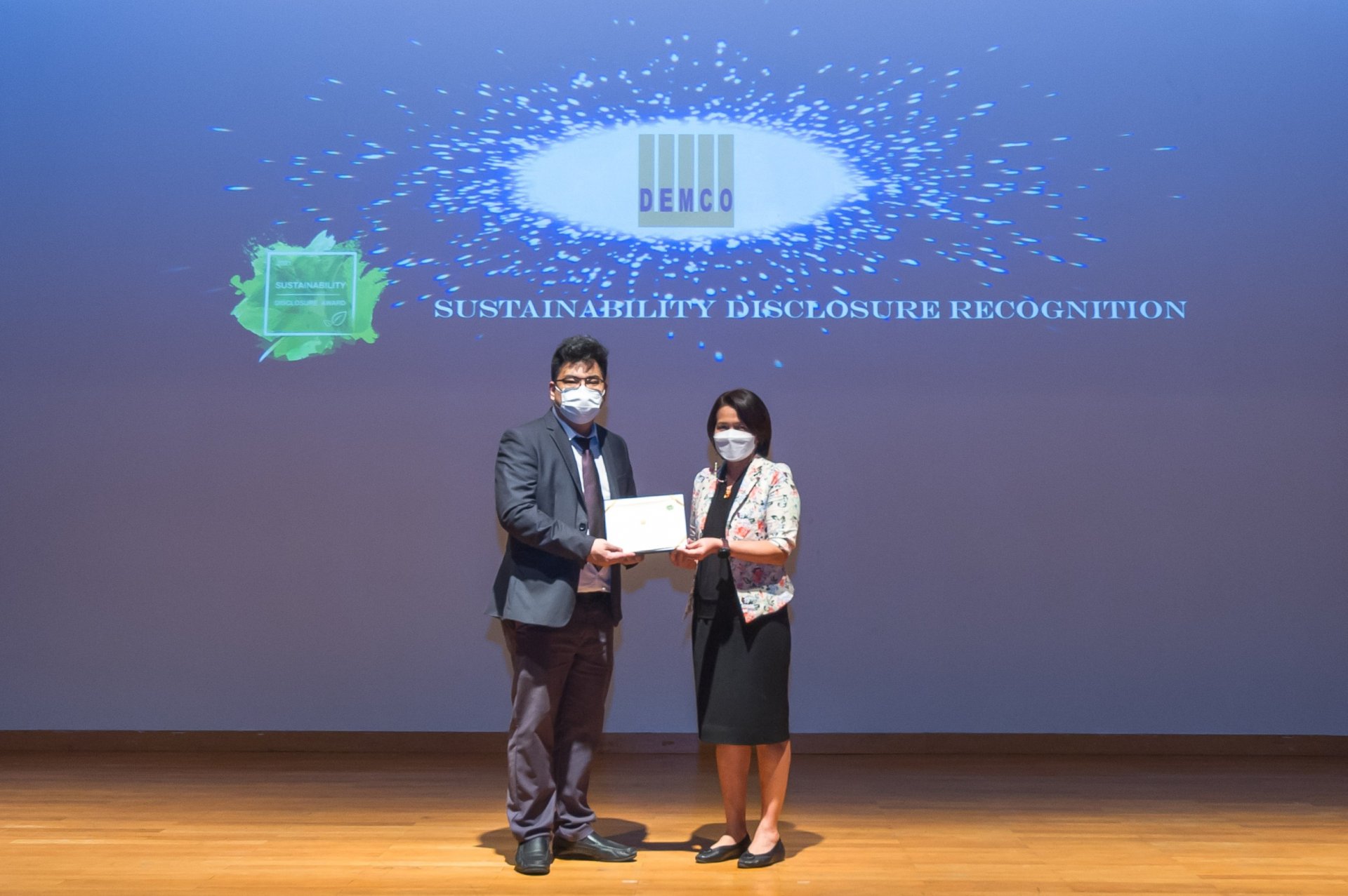 DEMCO รับรางวัล Sustainability Disclosure Recognition