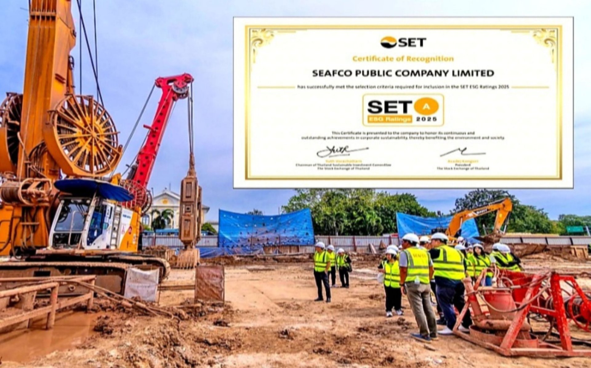 SEAFCO ทะยานติดอันดับหุ้นยั่งยืนเป็นครั้งแรก