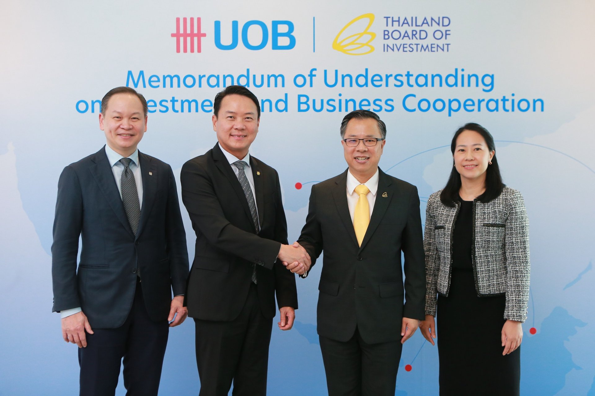 BOI จับมือ ยูโอบี หนุนเม็ดเงินลงทุนต่างชาติเข้าไทย พร้อมส่งเสริมการลงทุนทั่วอาเซียน