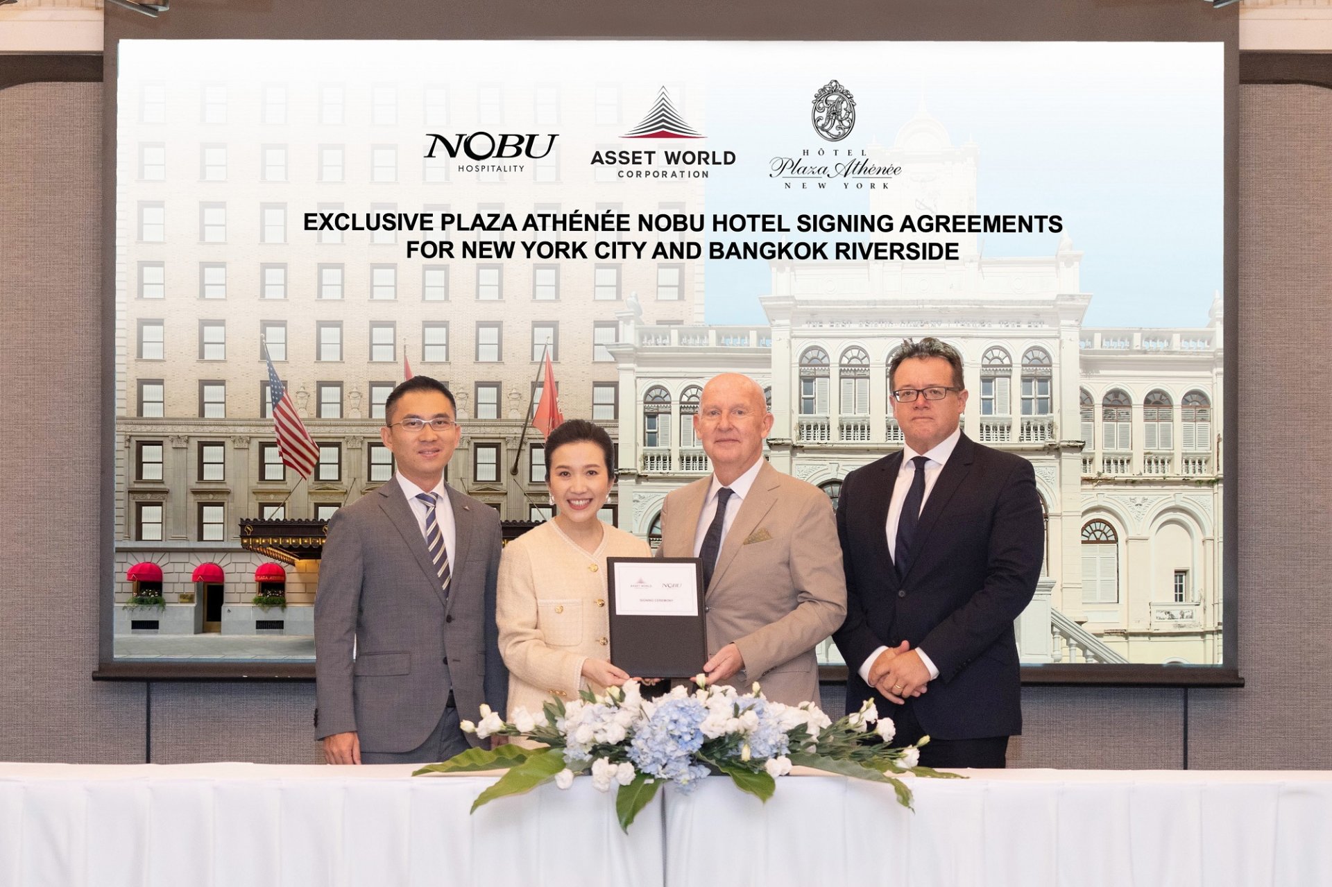 AWC จับมือ Nobu Hospitality สร้างมิติใหม่ให้ธุรกิจโรงแรมระดับอัลตร้าลักซ์ชํรี่ บนแลนด์มาร์กใน 2 มหานครของโลก กรุงเทพฯ และนิวยอร์ก 