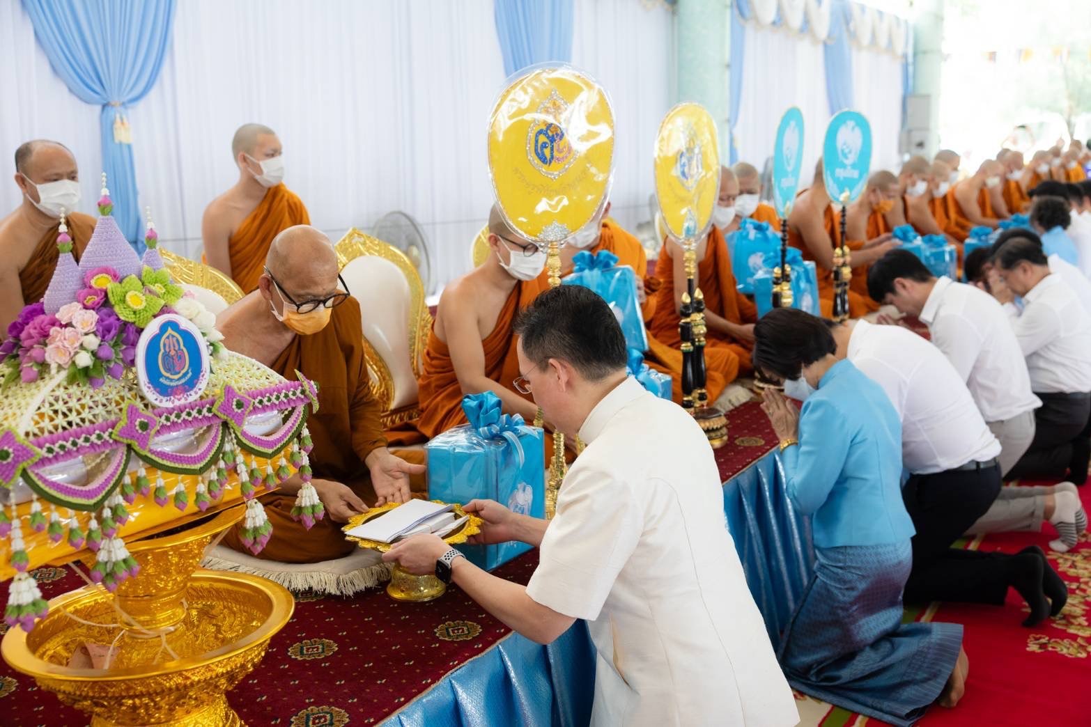 กรุงไทยจัดกฐินสามัคคี ร่วมสร้างโรงพยาบาลแพทย์แผนไทยพระพิทักษ์สหโรคา และพระอุโบสถเจดีย์พิทักษ์ศาสนวงศ์ วัดตรีวิสุทธิธรรม