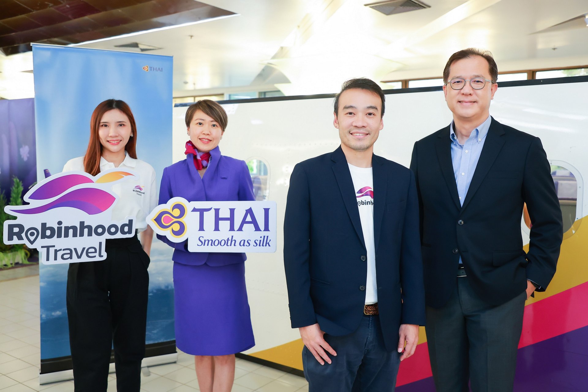 การบินไทย จับมือ โรบินฮู้ด มอบสิทธิพิเศษเที่ยวบินชั้นธุรกิจ สู่ญี่ปุ่น เกาหลี