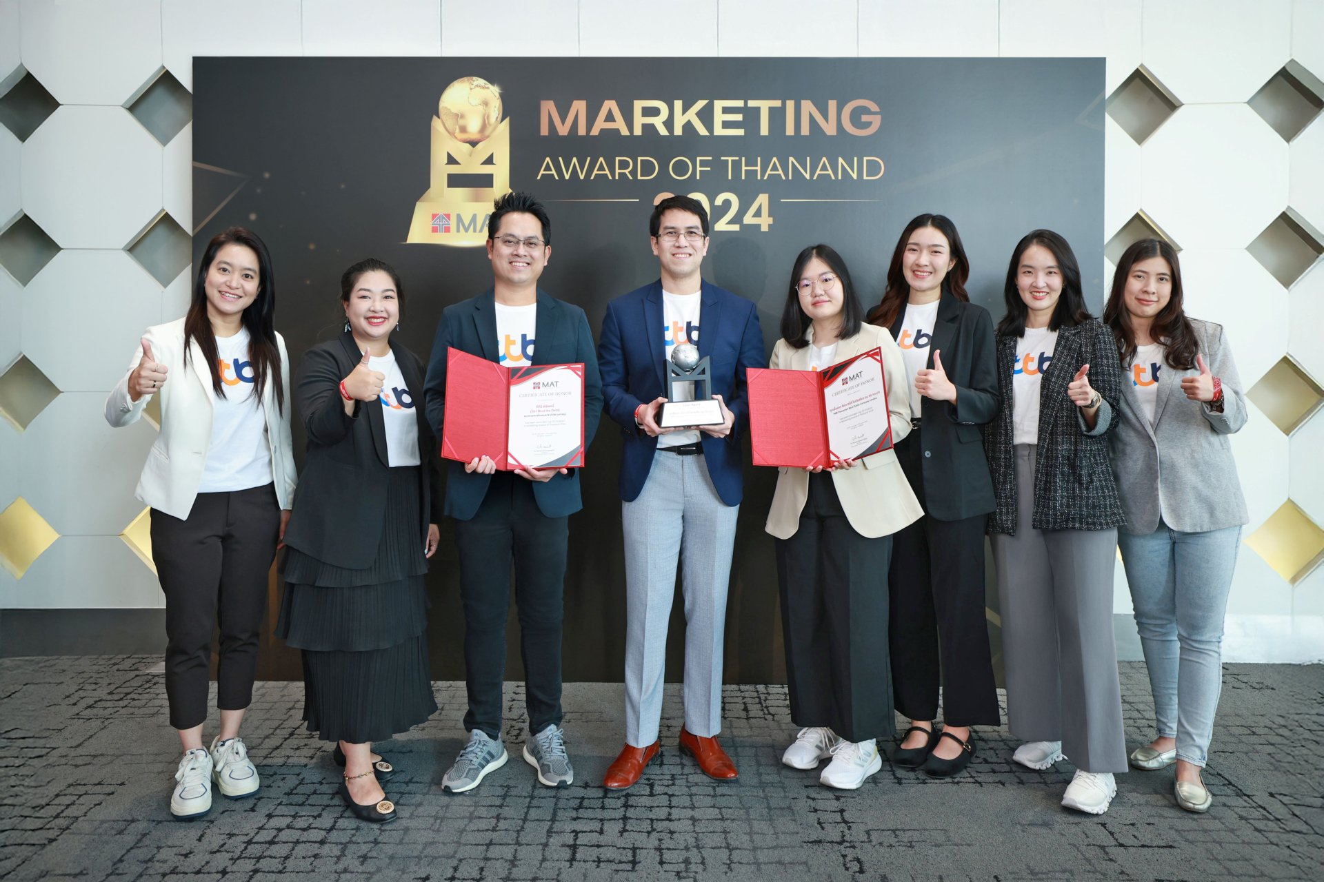 ttb รับ 2 รางวัลแคมเปญการตลาดที่มีความเป็นเลิศ เวที MAT Award 2024