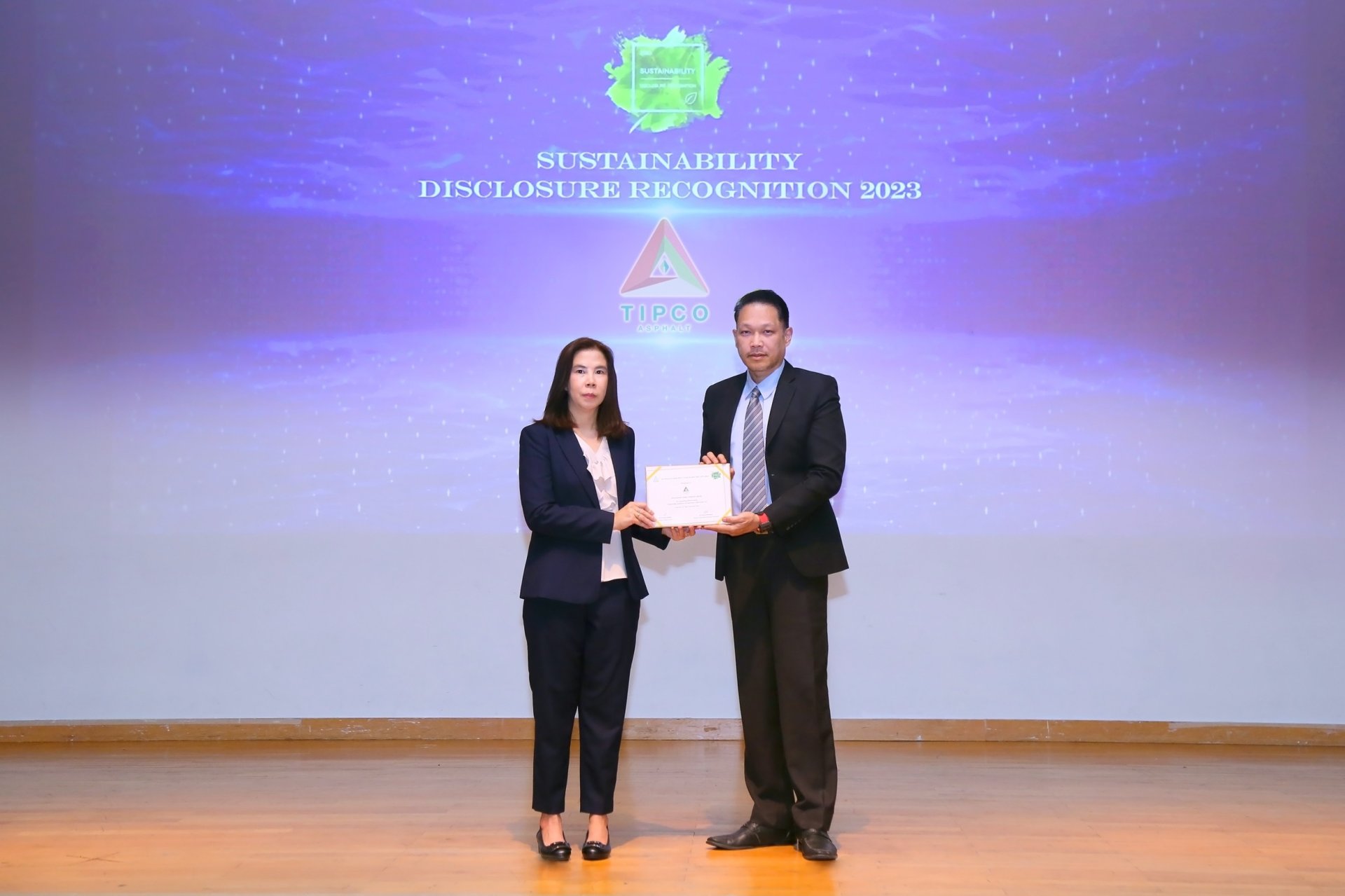 TASCO รับรางวัล Sustainability Disclosure Award ต่อเนื่อง 5 ปีซ้อน