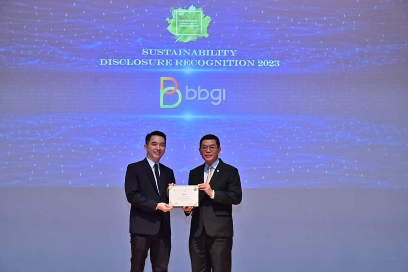BBGI คว้ารางวัล Sustainability Disclosure Award 2023