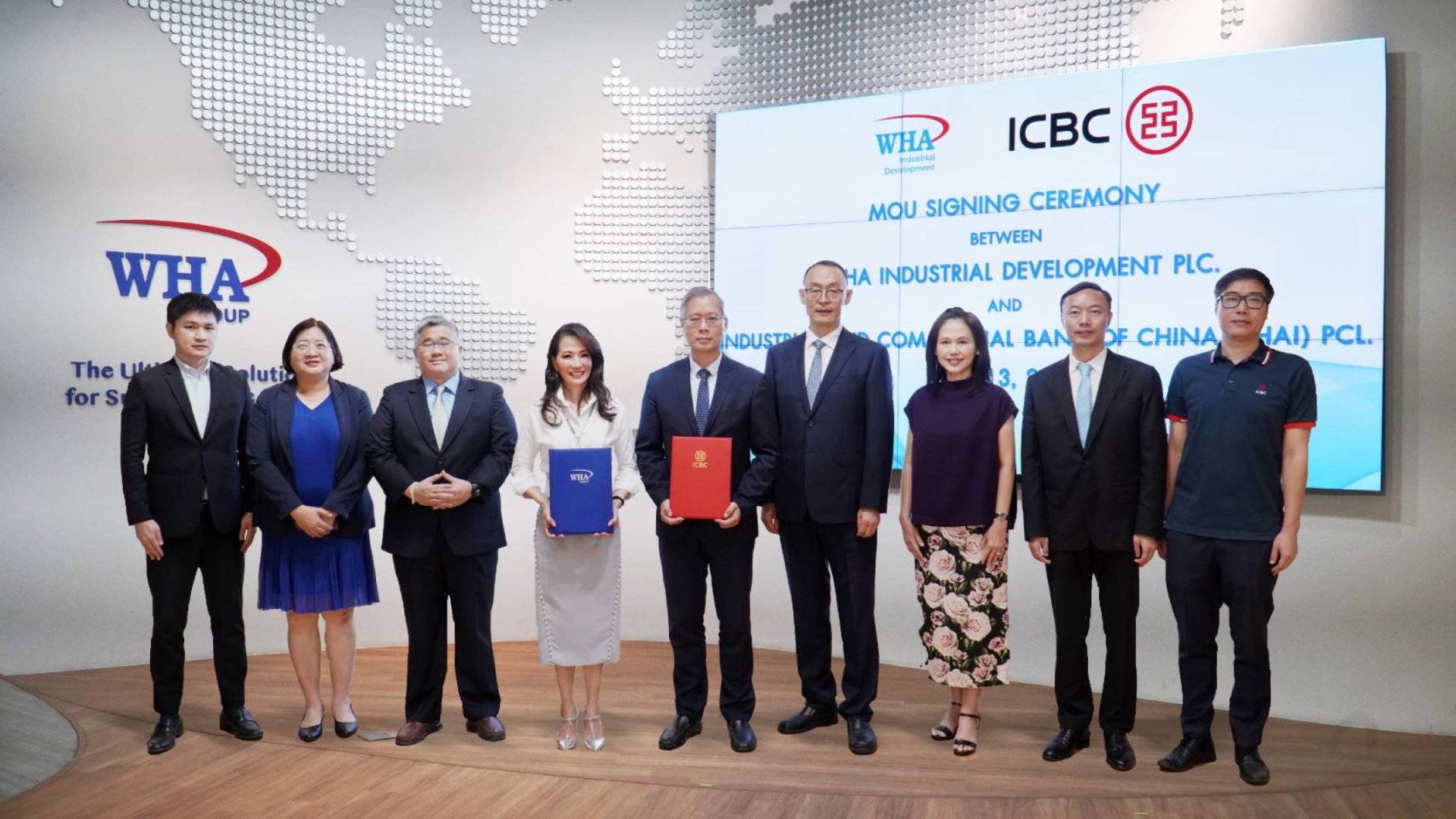 WHA ร่วมมือกับธนาคาร ICBC สนับสนุนนักลงทุนจีน