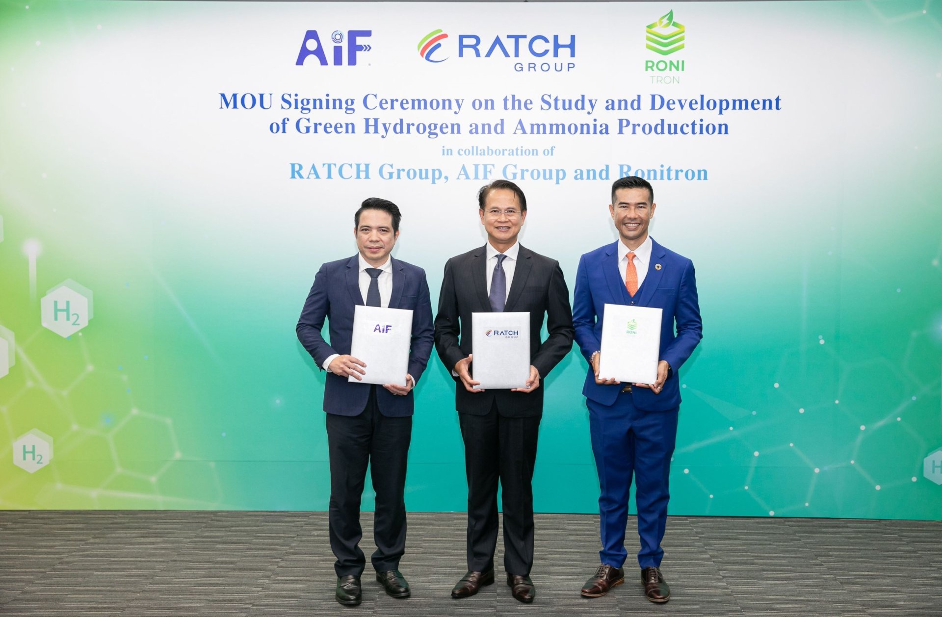 RATCH ผนึก 2 พันธมิตร ลุยโครงการผลิตกรีนไฮโดรเจน กรีนแอมโมเนีย จากพลังงานสะอาด ใน สปป. ลาว