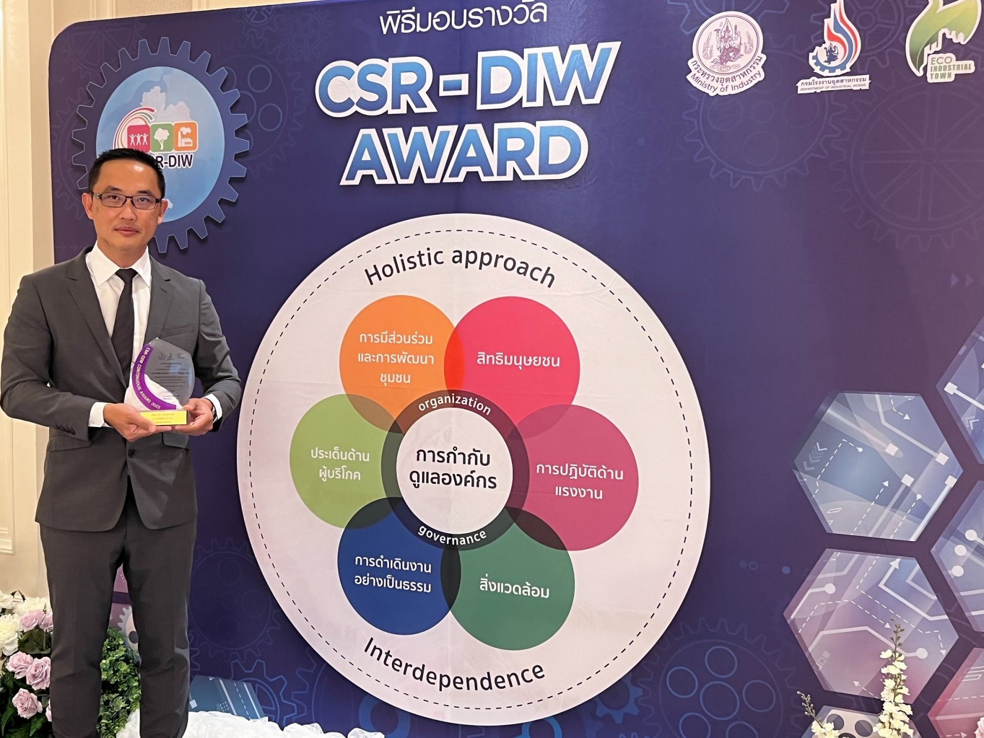 TEGH รับรางวัล CSR-DIW Award ต่อเนื่อง 5 ปีซ้อน