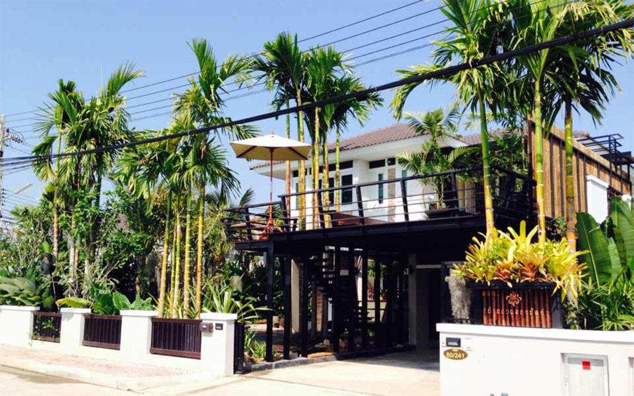 สวนบ้าน น้ำตกหินเทียม รับจัดสวน เชียงใหม่ พัทยา ชลบุรี landscape design