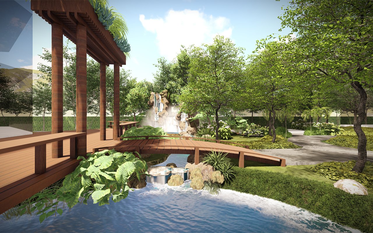 ออกแบบและเขียนแบบ ที่พักฟาร์มสเตย์ เชียงใหม่ พัทยา ชลบุรี Landscape Architecture Design Wellness Retreat Farm stay