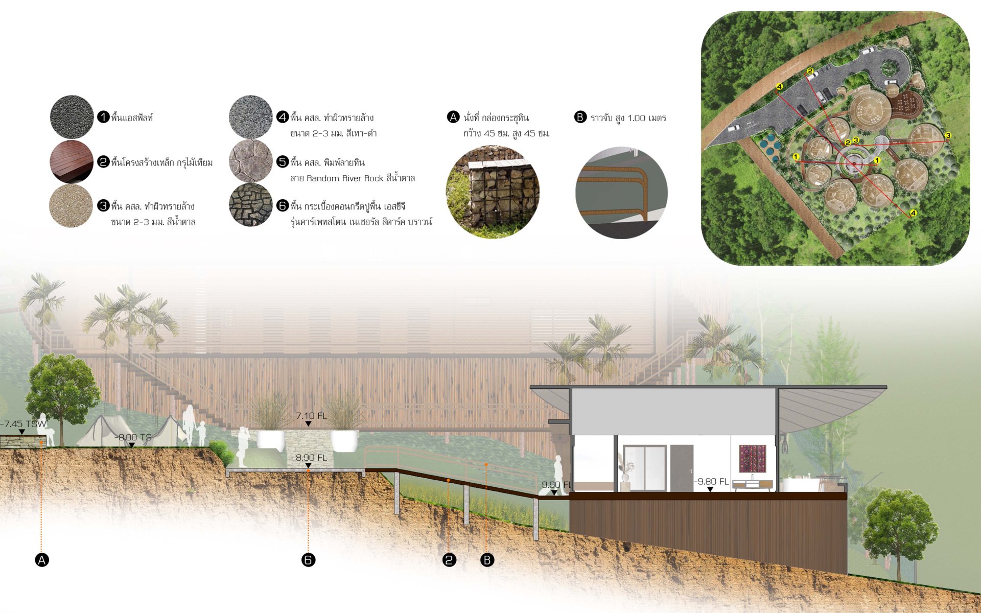 landscape detail design ออกแบบ เขียนแบบ บ้าน สวน รับ สร้าง เชียงใหม่ ชลบุรี