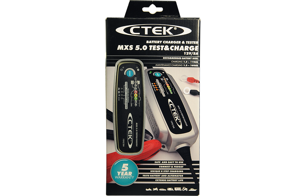 CTEK MXS 5.0 Battery Test & Charger - Now 15% Savings