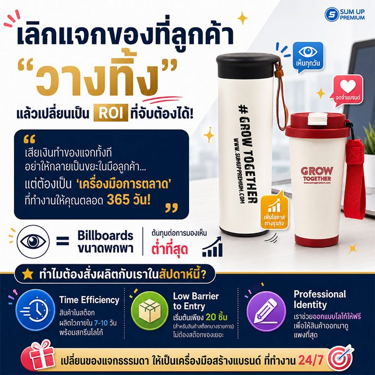 เลิกแจกของที่ลูกค้า "วางทิ้ง" แล้วเปลี่ยนเป็น ROI ที่จับต้องได้